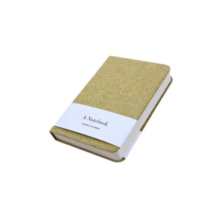 Japanese Minimalist Medium Notebook with Grid – Khaki (18.5 × 13.5 cm)