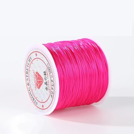 Elastic Crystal Beading String – Dark Pink