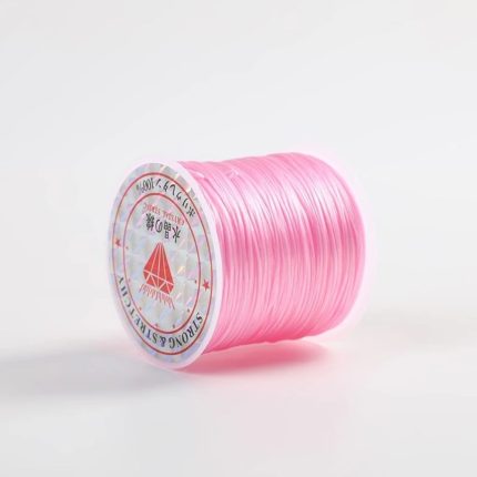 Elastic Crystal Beading Thread – Light Pink